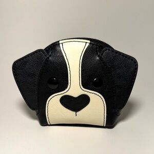 New Dog Face Faux Leather Coin Purse
